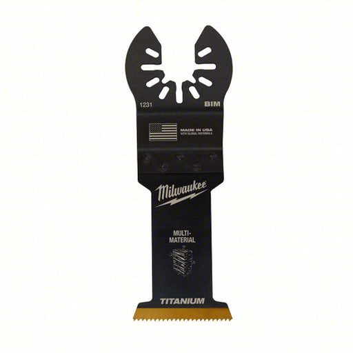 Milwaukee 49-25-1231 Oscillating Tool Blade 1 3/8 in Blade Wd, 2 1/16 in Blade Lg, Straight Cutting, 1 Pieces