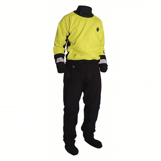 Mustang MSD576-251-XL-101 Water Rescue Dry Suit XL, 45 in to 48 in Fits Chest Size, Waterproof Zipper
