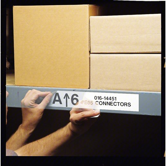 Brady M7C-2000-581-WT Label 2 in x 50 ft, Vinyl, White, Outdoor