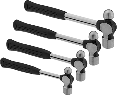 McMaster 3213N11 4 Piece Ball-Peen Hammer Set