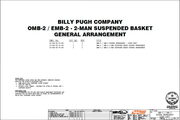 Billy Pugh OMB/EMB-2 (2) Person OSHA Man Basket 4' x 4' x 7' Sling Sold Separately