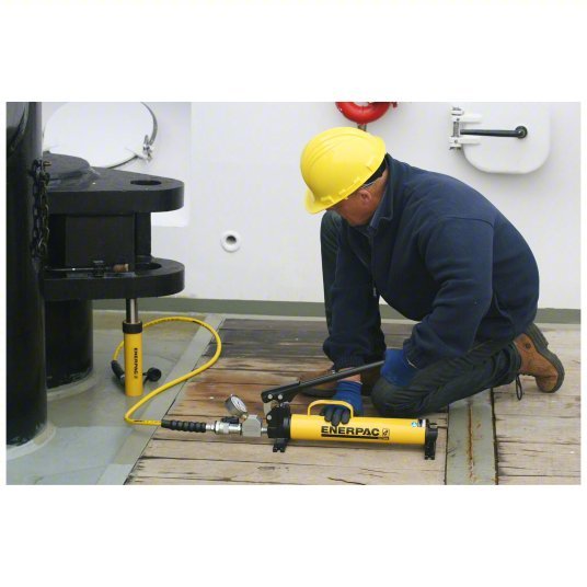 Enerpac RC53 Hydraulic Ram Single Acting, 5 ton Nominal Capacity, 3 in Nominal Stroke Lg, Steel