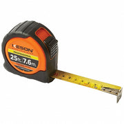Keson PGPRO10M25V Tape Measure Inch/Engineer's Scale, Nonmagnetic Single Hook Tip, Plastic with Rubberized Grip