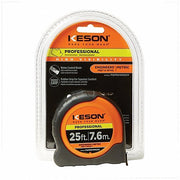 Keson PGPRO10M25V Tape Measure Inch/Engineer's Scale, Nonmagnetic Single Hook Tip, Plastic with Rubberized Grip