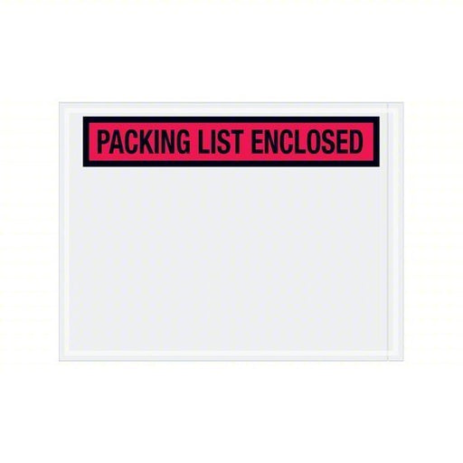 Redwood PL451 Packing List Envelope, Red, PK1000
