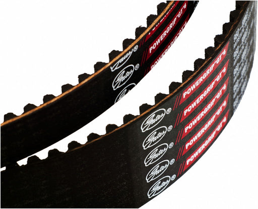 Gates 3850-14MGT-115 Timing Belt, One Side, Modified Curvilinear, PowerGrip® GT®4,  14 mm Pitch, 115 mm Top Wd, GT