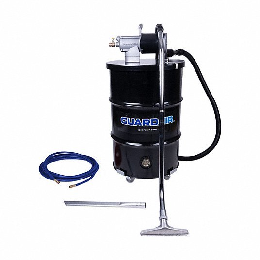 Guardair PQ55C150NED Static Conductive Drum Vacuum Wet/Dry, Std, 55 gal Tank Size, Steel
