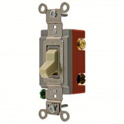 Hubbell HBL1224I Wall Switch Toggle Switch, 4-Way, Ivory, 20 A, Screw Terminals