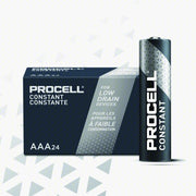 Duracell Battery AAA, Everyday, Alkaline, 1.5V DC, Procell Constant, 24 PK