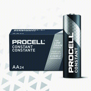 Duracell PC1500BKD Battery AA, Everyday, Alkaline, 1.5V DC, Procell Constant, 24 PK