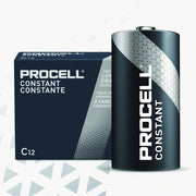 Duracell Procell PC1400 Battery C, Everyday, Alkaline, 1.5V DC, Procell Constant, 12 PK