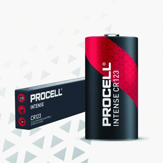 Duracell PL123 Battery 123 Battery Size, Lithium, 1,600 mAh Capacity, 3V DC, 12 PK