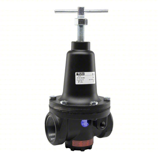 Parker R119-12C/M2 Regulator Zinc, 1 1/2 in NPT, 500 scfm, 2 psig to 125 psig, 300 psig Max Op Pressure