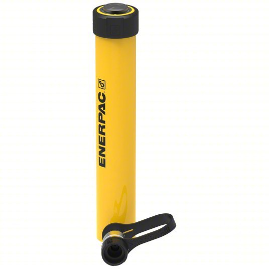 Enerpac RC1010 Hydraulic Ram Single Acting, 10 ton Nominal Capacity, 10 in Nominal Stroke Lg, Steel, RC