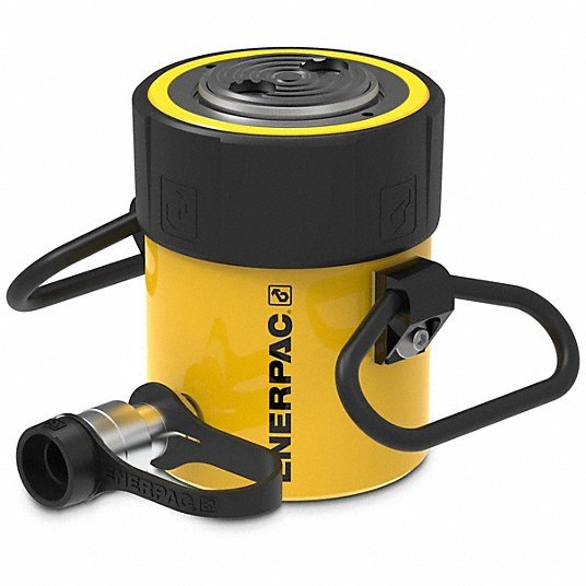 Enerpac RC502 Hydraulic Ram Single Acting, 50 ton Nominal Capacity, 2 in Nominal Stroke Lg, Steel