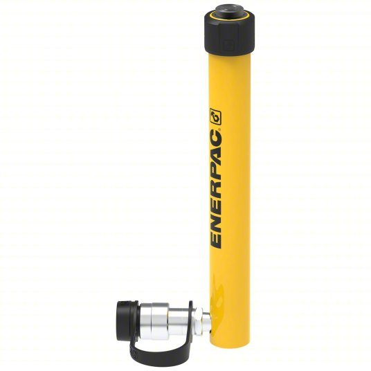 Enerpac RC59 Hydraulic Ram Single Acting, 5 ton Nominal Capacity, 9 in Nominal Stroke Lg, Steel
