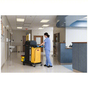 Rubbermaid FG9T7500BLA 22"W 7.25 cu. ft. Janitor Cleaning Cart