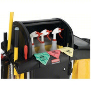 Rubbermaid FG9T7500BLA 22"W 7.25 cu. ft. Janitor Cleaning Cart