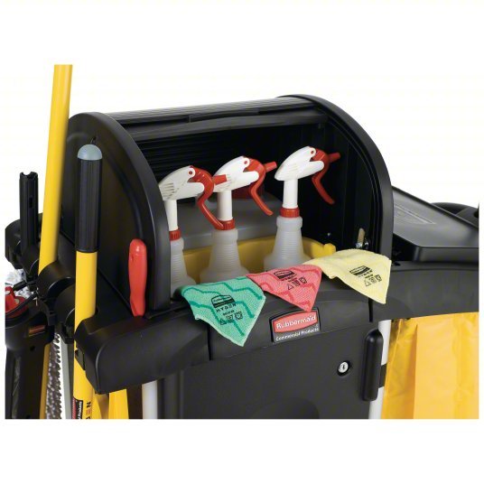 Rubbermaid FG9T7500BLA 22"W 7.25 cu. ft. Janitor Cleaning Cart