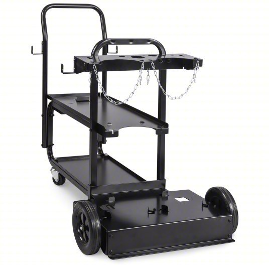 Miller 951770 Running Gear and Cylinder Rack For 7 in Max Cylinder Dia, Caster, 2 Shelves