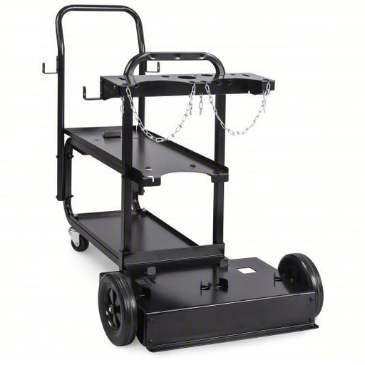Miller 951770 Running Gear and Cylinder Rack For 7 in Max Cylinder Dia, Caster, 2 Shelves