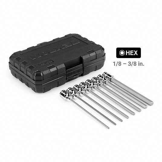 Tekton SHB91313 Socket Bit Set 1 - 25 Pieces, 3/8 in Drive Size, 8 Pieces, 1/8 in to 3/8 in Tip Size Range