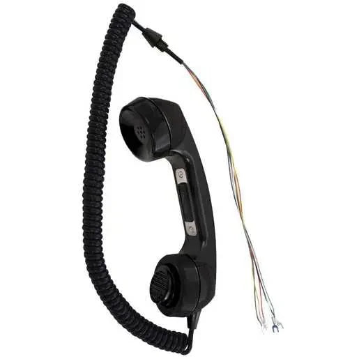GAI-Tronics 10112-201 Handset Assembly, Black, 6' Hytrel Cord