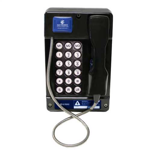 GAI-Tronics 212-02-5028-B00 Auteldac 5 Zone 1 Analog Phone,18 Button, 745mm Steel Cord, n/c