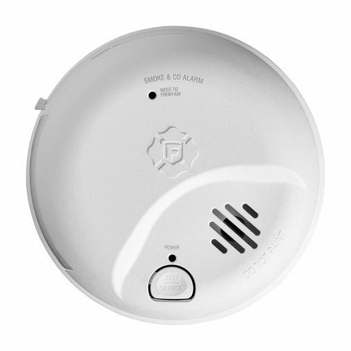 BRK SMICO100-AC Smoke and Carbon Monoxide Alarm, Carbon Monoxide/Smoke, Removable Battery, Battery Backup