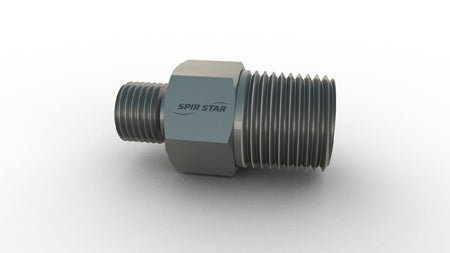 Spir Star M9-NM8 Adapter 9/16"-18 Type-M x 1/2" NPT Male (AISI 316)