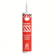 STI SSS100 Fire Barrier Sealant Caulk, Red, Intumescent, Watertight