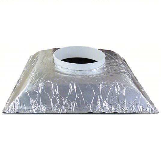 American Louver STR-C-8W-R6 Diffuser Ceiling, 23 3/4 in H, 23 3/4 in W, Lay-In, 8 in Duct, Plastic, Square Cone, White