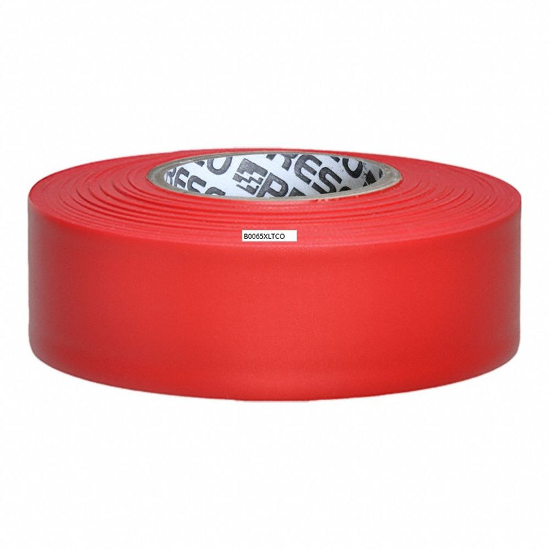 Approved Vendor TFR-200 Flagging Tape, Red, No Legend, 1-3/16 in W x 300 ft L, 2.5 mil Vinyl, OSHA 1910.144(a)