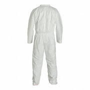Dupont TY120SWH3X002500 Coveralls 3XL, Tyvek® 400, Open Wrist, Open Ankle, White, Serged Seam, 25 PK