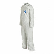 Dupont TY120SWH3X002500 Coveralls 3XL, Tyvek® 400, Open Wrist, Open Ankle, White, Serged Seam, 25 PK