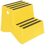 Vestil VST-2-Y 2 Steps, Polyethylene Step Stool, Load Capacity, Yellow