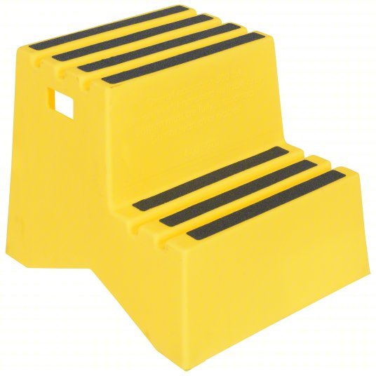 Vestil VST-2-Y 2 Steps, Polyethylene Step Stool, Load Capacity, Yellow