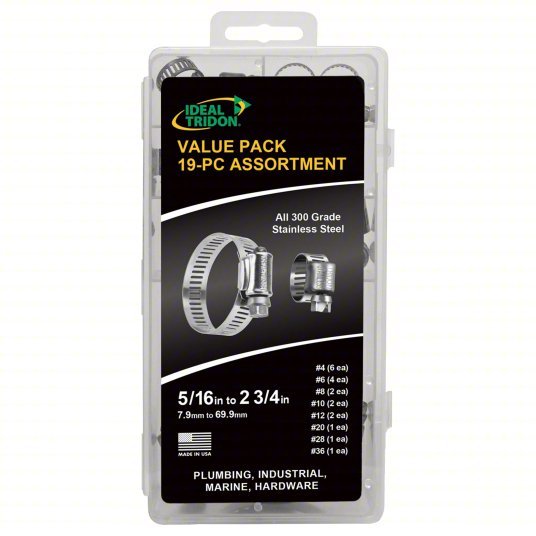Ideal 999044674070 Tackle Box Worm Gear, Plastic Case, 301 Stainless Steel