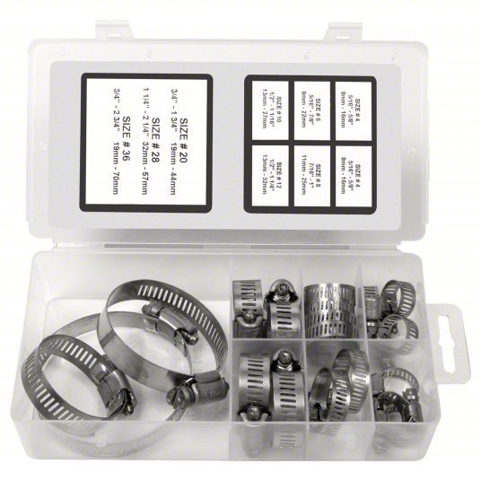 Ideal 999044674070 Tackle Box Worm Gear, Plastic Case, 301 Stainless Steel