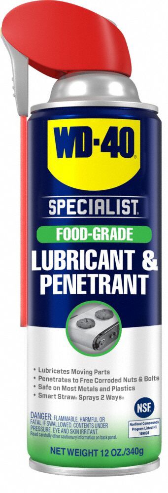 Wd-40 300936 Penetrating Lubricant, Aerosol Can, 12 oz, Petroleum Distillates Base, NSF H1, Brown