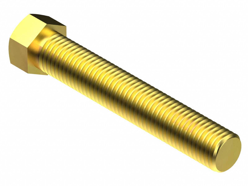 GL Huyett 440330 Hex Head Cap Screw, Steel, Grade L9, Zinc Yellow, 1/2"-13, Coarse, 3/4 in lg, Fully Threaded, 50 PK PK2