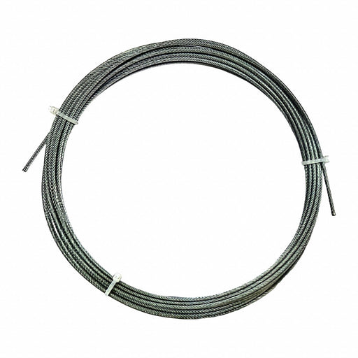 Approved Vendor 2TAE8 Wire Rope, Galvanized Steel, 7 x 19,  840 lb Working Load Limit, 100 ft Overall Lg