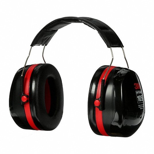 3M Peltor H10A Earmuffs Over-the-Head Earmuff, Passive, 30 dB NRR, Foam/Polyurethane/PVC, Black