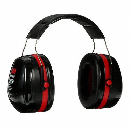 3M Peltor H10A Earmuffs Over-the-Head Earmuff, Passive, 30 dB NRR, Foam/Polyurethane/PVC, Black