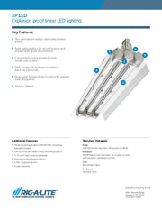 Rig-A-Lite XP50L42LUEM XP LED 46W, 4 Foot, 2 Tubes, 120-277V Emergency Battery Backup