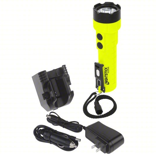 Nightstick XPR-5522GMX Intrinsically Safe Dual-Light Handheld Flashlight Rechargeable, 400 lm Max. Brightness PK2