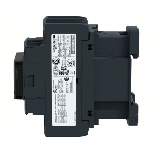 Schneider LC1D25G7 IEC Magnetic Contactor Non-Reversing, 3 Poles, 25 A, 120V AC Coil, 1NO/1NC