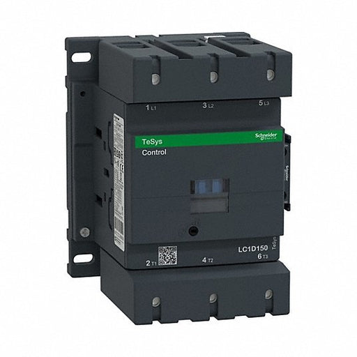 Schneider LC1D150LE7 IEC Magnetic Contactor Non - Reversing, 3 Poles, 150 A, 208V AC Coil, 1NO/1NC - Redwood.KV2MMR6
