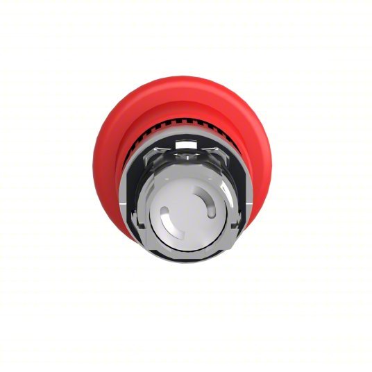 Schneider ZB4BT84TQ Push-Button 22 mm Size, Maintained Push / Maintained Pull, Red, 12/13/4/4X