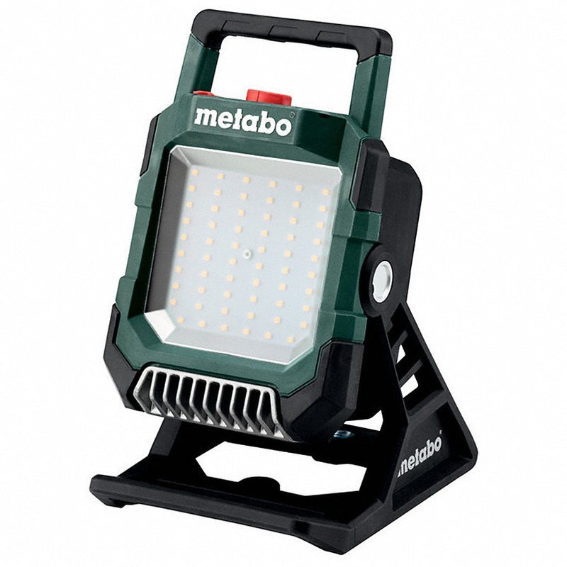Metabo BSA 18 LED 4000 Cordless Job Site Light: 18V Lithium Ion, Bare Tool, 4,000 lm Max., 11 in Max. Ht
